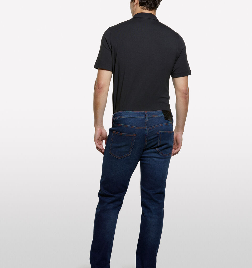 Slim Fit Bluejeans Style 74 - slim fit jeans für herren - Dunkelblau | Sisley image number 2